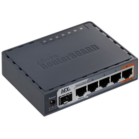 Routeur filaire Mikrotik hEX S Gigabit Ethernet Noir (1/5)