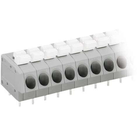 Bornier à ressort WAGO 804-112 2.50 mm² Nombre de pôles 12 gris, blanc 1 pc(s) D26928 (1/2)