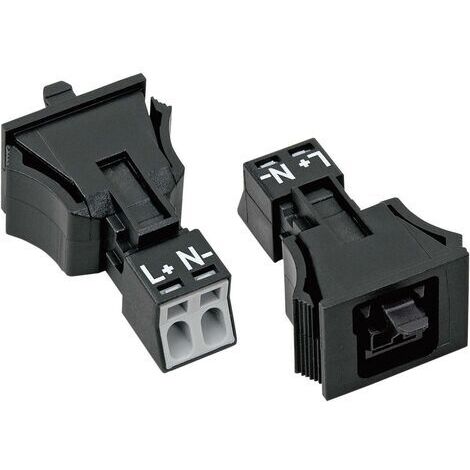 Connecteur d'alimentation série (connecteur réseau) WINSTA MINI WAGO 890-702 femelle, droit Nombre total de pôles: 2 16 A noir 1 pc(s) D10709 (1/5)