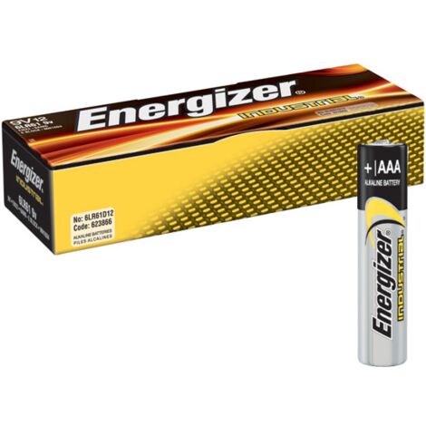 Boite de 10 piles AAA Energizer industrial EN92