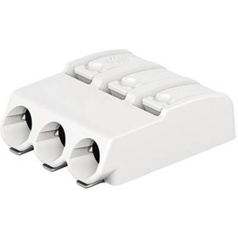 Bornier à ressort WAGO 2060-453/998-404 0.75 mm² Nombre de pôles 3 blanc 1 pc(s) Y899331 (1/2)