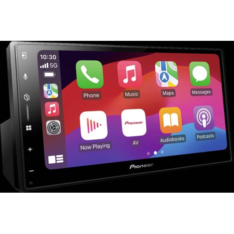 Ampli-tuner multimédia 2DIN 6,8" tactile – Bluetooth, Apple CarPlay, Android Auto – DAB, entrée caméra, égaliseur 13 bandes – Pioneer (1/4)