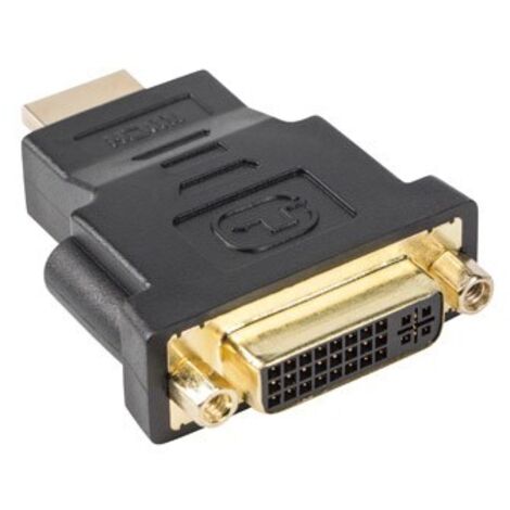 Lanberg AD-0014-BK changeur de genre de câble HDMI DVI-D (F) (24 + 5) noir (1/2)