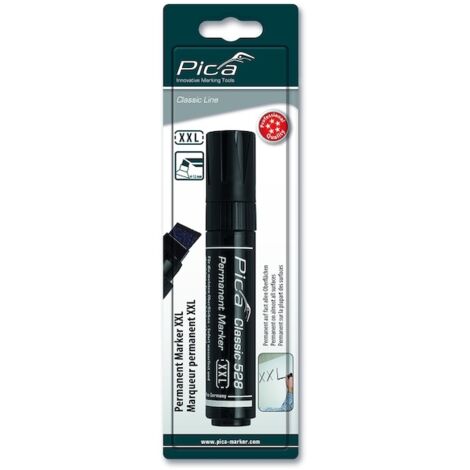 Marqueur permanent XL biseauté 4-12 mm Noir difficilement effaçable - PICA MARKER (1/3)