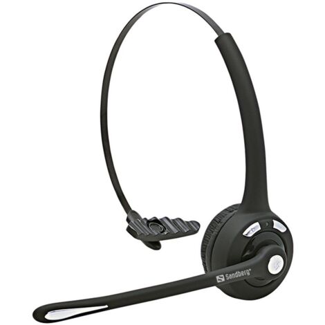 Sandberg Casque Bluetooth pour le bureau, 126 - 23 (Bluetooth, Casque, Bandeau, Centre d'appel, Noir, Monaural, Sans fil) (1/4)