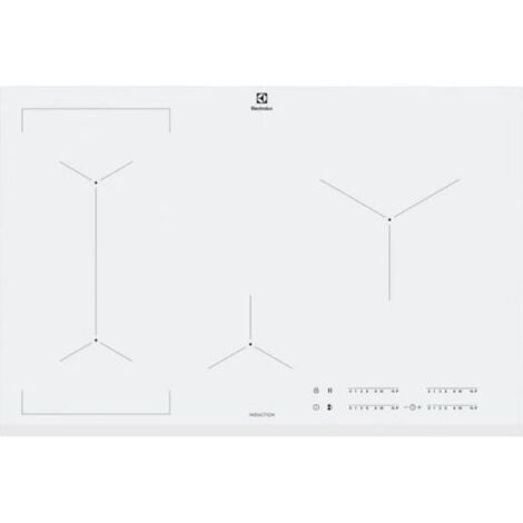 Electrolux – Table de cuisson induction 4 foyers EIV83443BW – Largeur 780 mm – Puissance 7200 W – Affichage intégré et sécurité enfant (1/5)