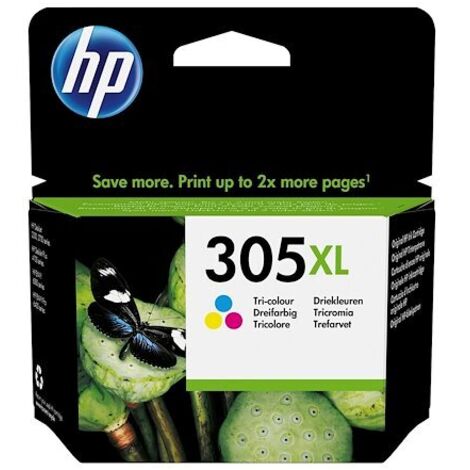 HP 305XL High Yield Tri-color Original Ink Cartridge cartouche d'encre 1 pièce(s) Rendement élevé (XL) Cyan, Magenta, Jaune (1/5)