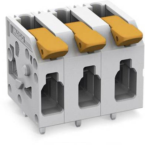 Borne pour circuits imprimés WAGO 2604-1303 4 mm² Nombre de pôles 3 1 pc(s) Q608152 (1/3)