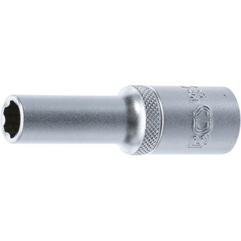 BGS Douille pour clé, Super Lock, longue 12,5 mm (1/2") 10 mm (1/3)