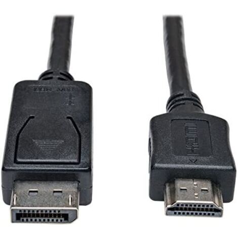 EATON TRIPP LITE DisplayPort to HDMI Ada Tripp Lite 6ft DisplayPort to HDMI Adapter Cable Video / Audio Cable DP M/M 6' - Câble adaptateur - DisplayPort mâle pour HDMI mâle - 1.8 m - noir (1/3)