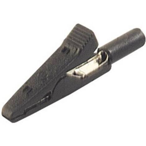 SKS Hirschmann MA 1 S sw Pince crocodile enfichable 2 mm Ohne Messkategorie noir Q59407 (1/3)