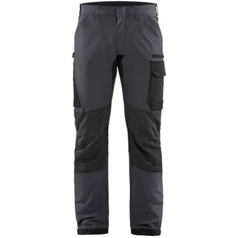 Pantalon de maintenance stretch 4D 1422 - Gris moyen/Noir XS - FR(38) - SE(C44) - Standards (1/4)