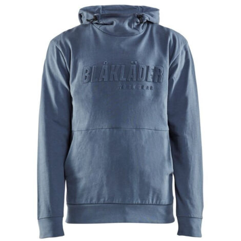 Sweat de travail à capuche imprimé 3D 3530 - Bleu paon XS (1/4)