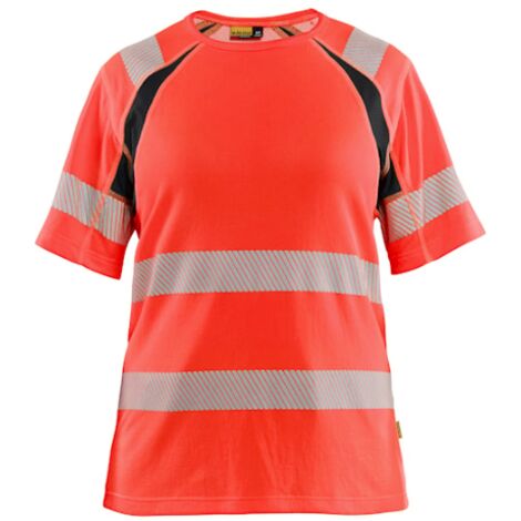 T-shirt de travail haute visibilité femme 3503 - Rouge/Noir XL (1/3)