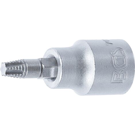 Douille à embouts extracteurs de vis 10 mm (3/8") pour profil T (pour Torx) défectueux T27 (1/2)