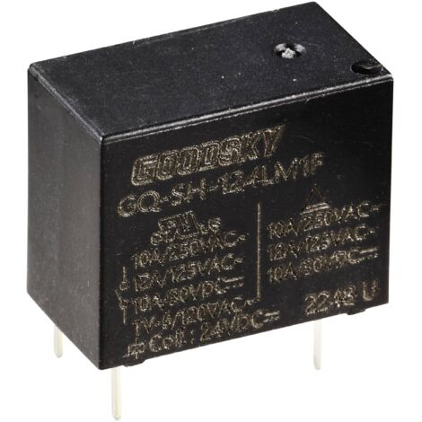 GoodSky GQ-SH-124LM1F Relais pour circuits imprimés 24 V/DC 10 A 1 NO (T) 1 pc(s) R320512 (1/2)