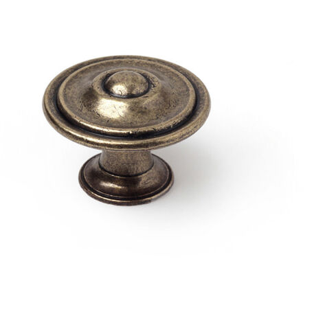 Boutons Zamak Vieux Laiton D35mm Design Classique, Résistance Zamak - Rei