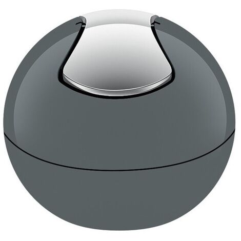 Poubelle à bascule PP BOWL 1L Gris foncé Spirella