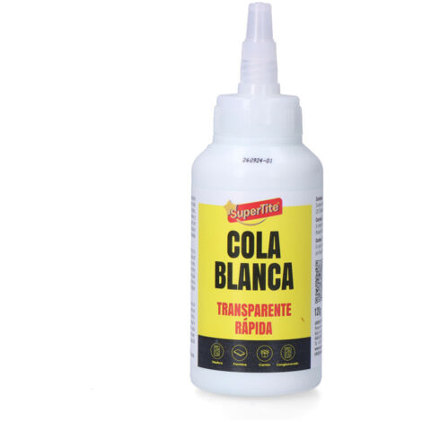 6 Colle Blanche Sèche Transparente, 120g (1/2)