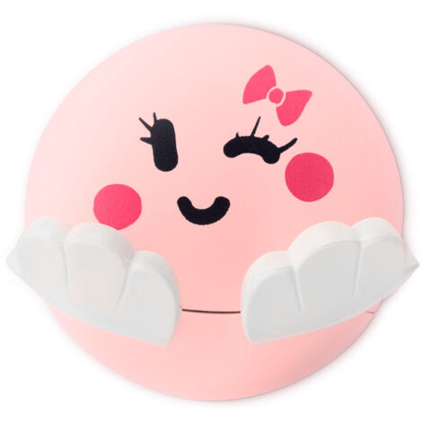 Cintre adhésif enfant visage rose design INOFIX 2180-8-000 (1/3)