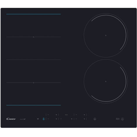 Candy CIES644DCWIFI Plaque de cuisson à induction encastrable 59 cm 4 feux Noir (1/3)