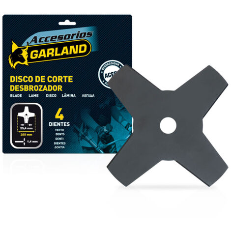 S.of. Lame 4d pour débroussailleuse 255x25,4x1,4mm 7100255144 garland (1/2)