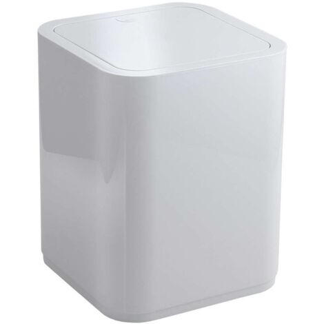 GEDY 63092200900 SEVENTY Papelera Con Tapa 8 Litros Blanco - ref: 63092200900 (1/4)