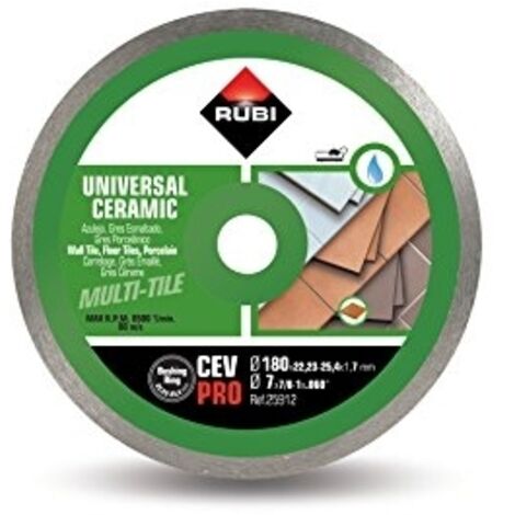 RUBI DISQUE DIAMANT GÉNÉRAL CONTINU POUR CÉRAMIQUE, 25912 (1/4)