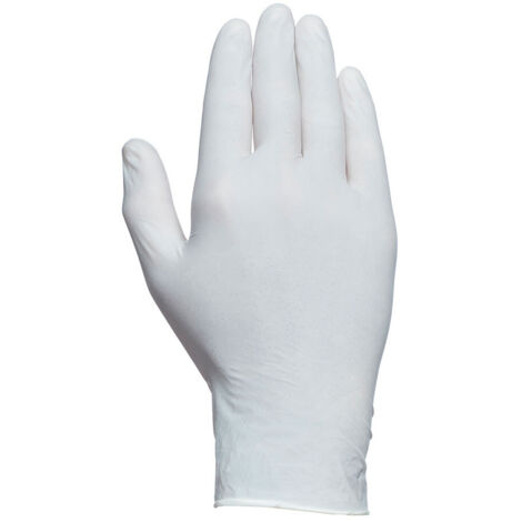 Boîte de 100 gants jetables en latex avec poudre Taille 8 JUBA (1/4)