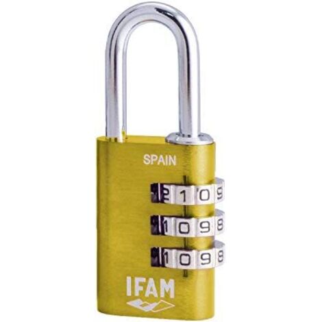 IFAM COL COMBI30 Cadenas Jaune 30mm Noeud 5mm à Combinaison (1/4)