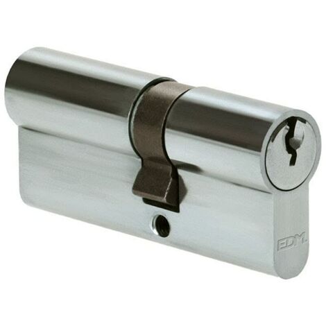 Cylindre De Porte à Nickel 70mm (40+30mm) Largeur De Came R15 3 Clés Inclus Edm (1/3)