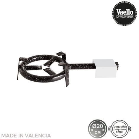 Brûleur paella à gaz butane/propane 20 cm – Acier laminé émaillé noir – Performance optimale pour cuisson extérieure – Vaello