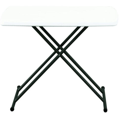 garbar EASY Table Pliante Rectangulaire Intérieur, Extérieur 75,5x49,5 Blanc (1/5)