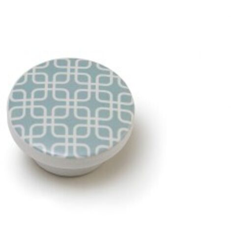 Blister de 4 boutons de meubles ronds en bois finition Gris mod.e225 ø38mm REI (1/4)