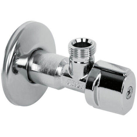 Arco – Robinet équerre d'arrêt mâle 1/2' (15/21) avec système anticalcaire – Finition métal – Pour installations de plomberie durables