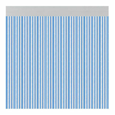 Acudam Rideau Brescia Bleu Portes Extérieures PVC Aluminium 90 x 210 cm (1/2)