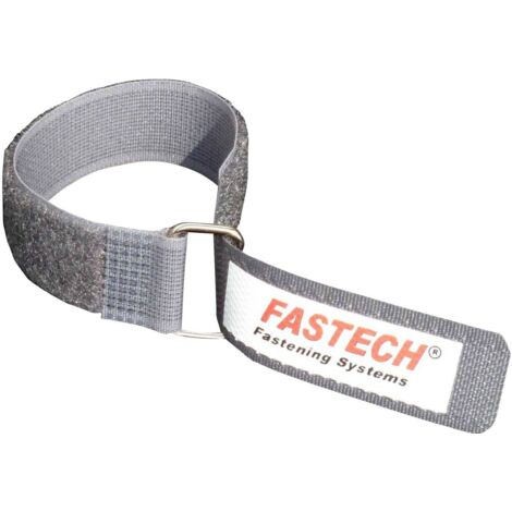 FASTECH® F101-20-220M-FT Bande auto-agrippante avec boucle partie velours et partie agrippante (L x l) 220 mm x 20 mm gris 1 pc(s) S24402 (1/4)