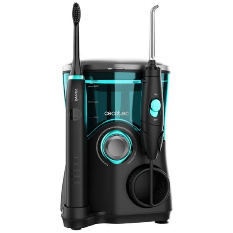 Cecotec – Hydropulseur ToothCare Jet Clean – 10 niveaux de pression – Réservoir 600 ml – 7 canules pour nettoyage complet – Brosse à dents sonique 5 modes (1/4)