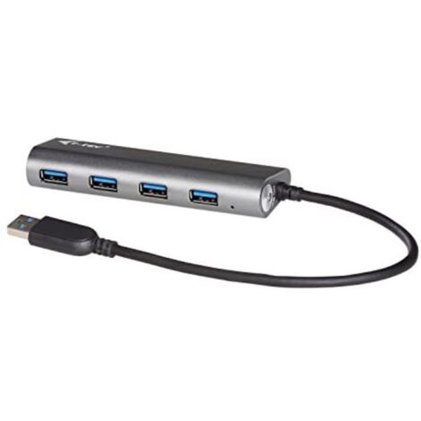 i-tec Metal U3HUB448 hub & concentrateur USB 3.2 Gen 1 (3.1 Gen 1) Type-A 5000 Mbit/s Gris (1/5)