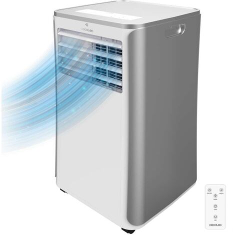 Cecotec – Climatiseur mobile silencieux 9000 BTU – Technologie silencieuse – Surface d'action jusqu'à 20 m² – Classe A – 1010 W (1/5)