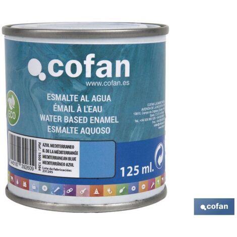Vernis à ongles à base d'eau (125 ml) "Bleu Méditerranée brillant" (1/4)