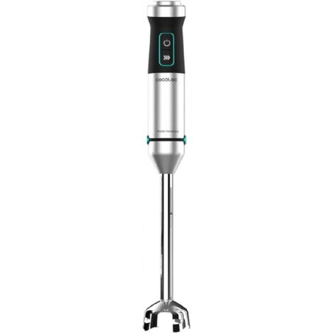 Cecotec – Mixeur plongeant 1500W – 4 lames en titane – Pied XL anti-éclaboussures – Vitesse réglable avec fonction Turbo – Technologie CrossBlades