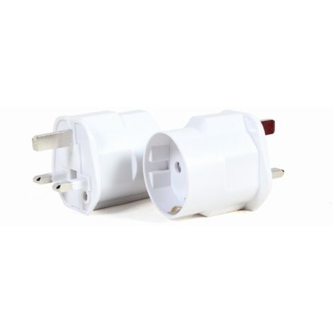 Adaptateur secteur Gembird A-AC-EUFUKM-01, prise EU Schuko vers prise UK, 13 A (1/4)