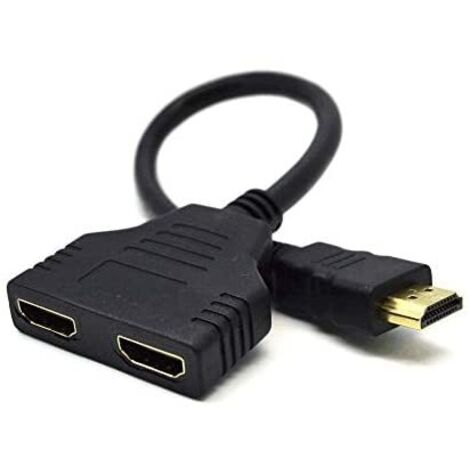 Câble HDMI double 2x HDMI 1.8m – DSP2PH404 – Connectivité optimale pour appareils multimédias – Qualité d'image remarquable – Gembird