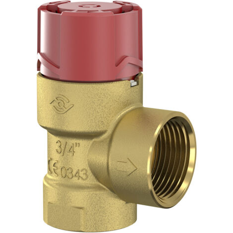 Soupape de sécurité pour systèmes de chauffage central FLOPRESS, raccord GW 1/2 pouce, 3 bar (1/2)