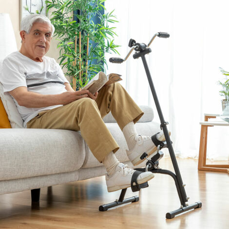 Pédalier à double pédale pour bras et jambes – Résistance réglable – Compteur LCD – Charge maximale 100 kg – Fonctionne à piles