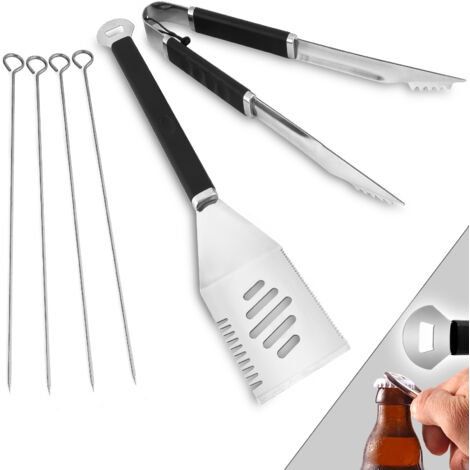 Pack 6 accessoires pour barbecue - Inox (1/2)