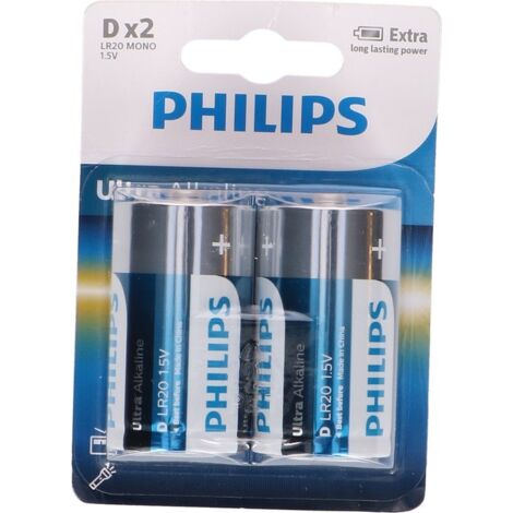 Philips Ultra LR20 Pile LR20 (D) alcaline(s) 1.5 V 2 pc(s) Y132073
