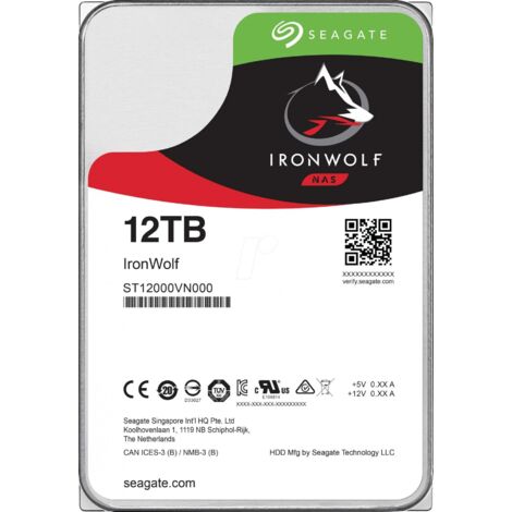 Seagate NAS HDD IronWolf 3.5" 12 To Série ATA III (1/3)