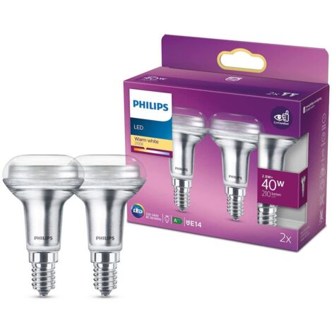 Philips LED 77425700 LED CEE F (A - G) E14 réflecteur 2.8 W = 40 W blanc chaud (Ø x L) 5 cm x 8.4 cm 2 pc(s) A866492 (1/7)